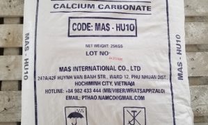 Qúa trình sản xuất và đóng gói bột đá CaCO3.